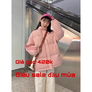 Áo phao béo kẻ sọc