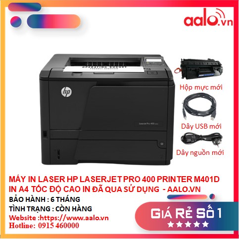 MÁY IN LASER HP LASERJET PRO 400 PRINTER M401D IN A4 TỐC ĐỘ CAO IN ĐẢO MẶT ĐÃ QUA SỬ DỤNG - AALO.VN | BigBuy360 - bigbuy360.vn