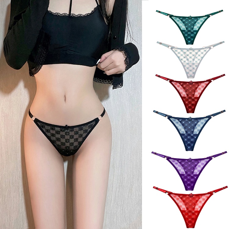 【 40kg-75kg】 Quần Lót Nữ Cạp Thấp Ren ZT011#Quần Lót Trong Suốt Thoáng Khí Thoải Mái Chất Lượng 3023-2269