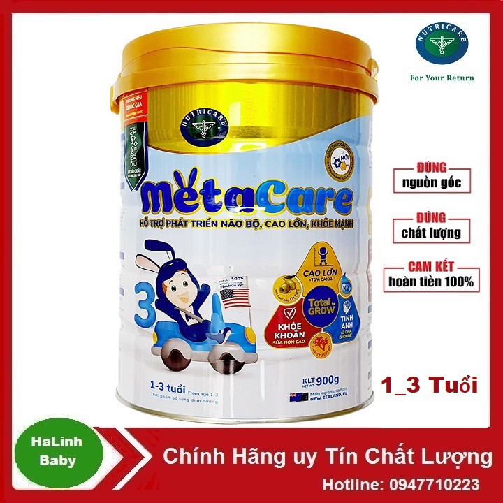 Sữa bột Metacare 3 900g Mẫu Mới  Date 2023