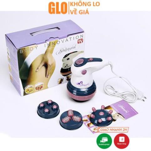 Máy Massage Toàn Thân Cầm Tay Body Innovation Kèm 4 Đầu GloMart