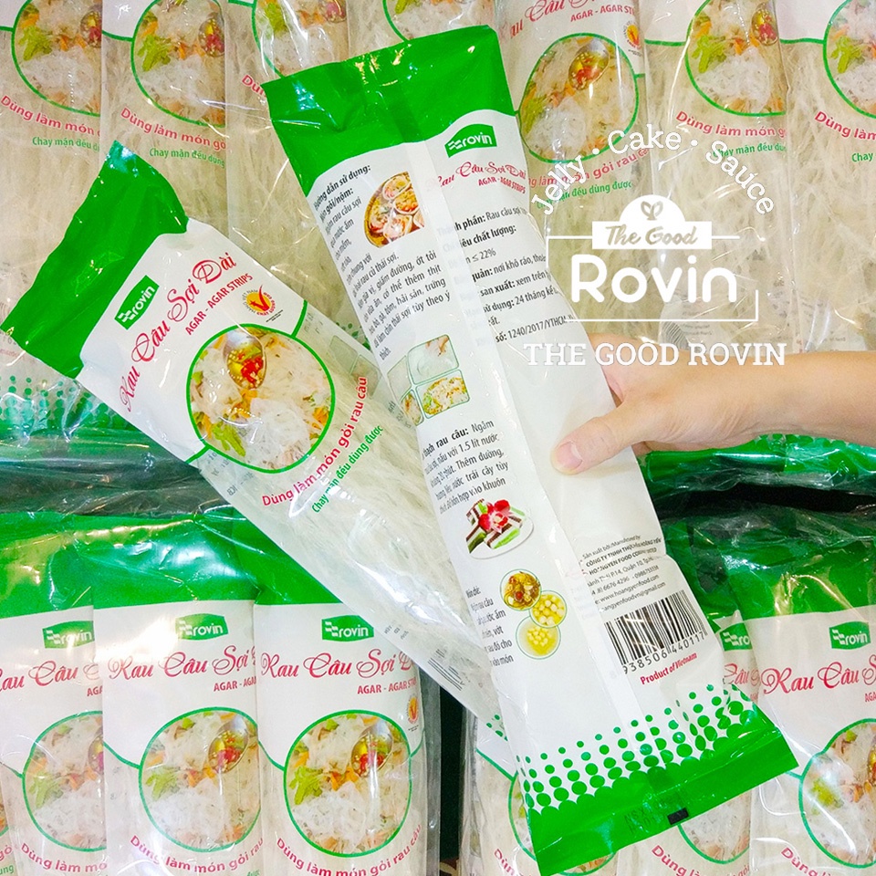 Rau Câu Sợi Dài Rovin ăn KETO, DAS, LOWCARB (Gói 30g)