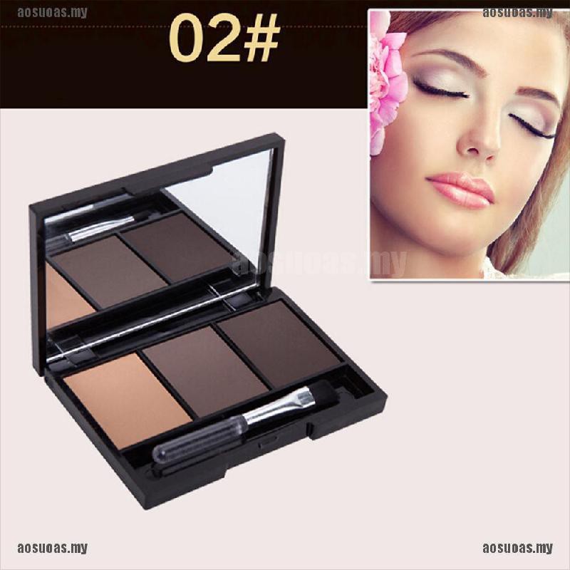 (hàng Mới Về) Bảng Phấn Kẻ Lông Mày 3 Màu Sắc Lâu Trôi Trang Điểm Chuyên Nghiệp | BigBuy360 - bigbuy360.vn