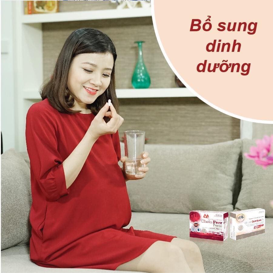 (QUÀ TẶNG) COMBO Chela Calcium /Chela Ferr Forte - Bổ Sung Canxi, Sắt - Giúp Và Bé Phát Triển Toàn Diện