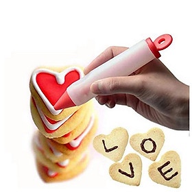 Bút Viết Chữ Trang Trí Bánh Kem, bơm được Socola và kem Tiện Dụng Cho Nhà Bếp