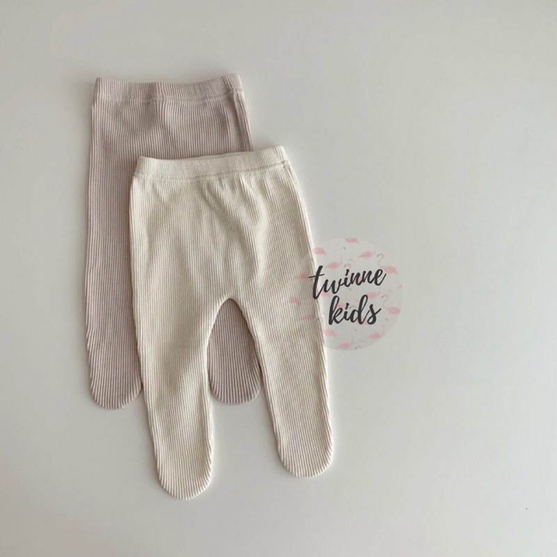 Quần legging, quần tất sơ sinh phong cách Hàn Quốc chất liệu cotton co giãn dành cho bé 3-24 tháng