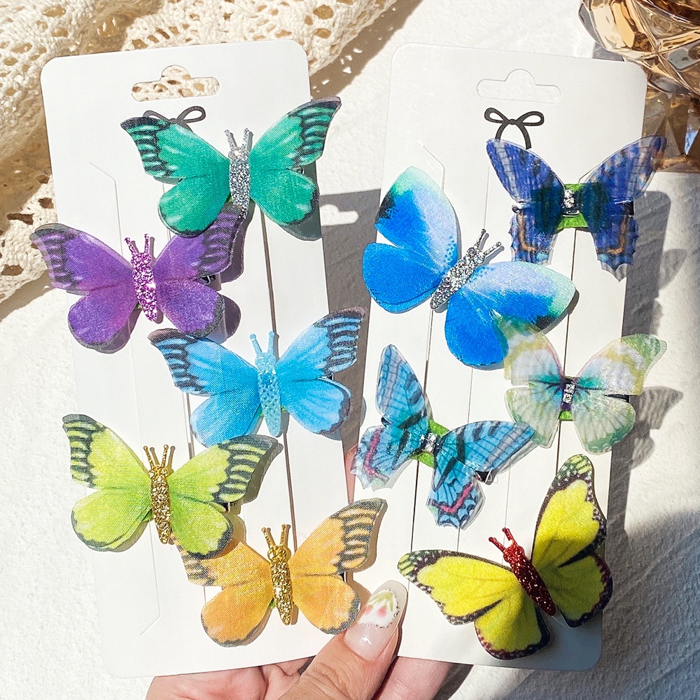 Set 5 Kẹp tóc KIDSBOWS hình bướm xinh xắn thời trang cho nữ