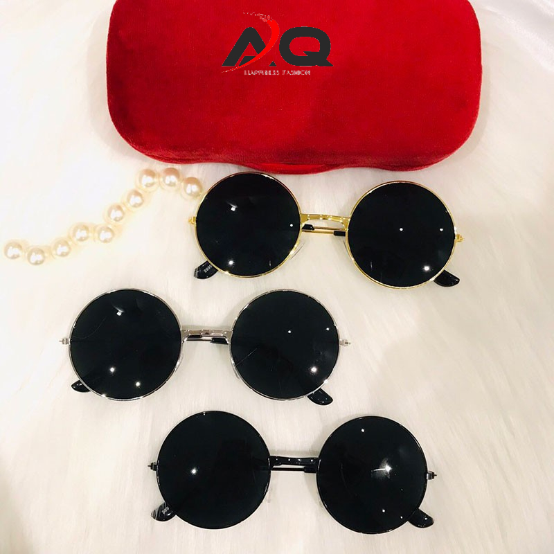 Mắt Kính Chụp Ảnh Thầy Bói Gọng Đen Vàng CỰC NGẦU MK031 - QSTORE