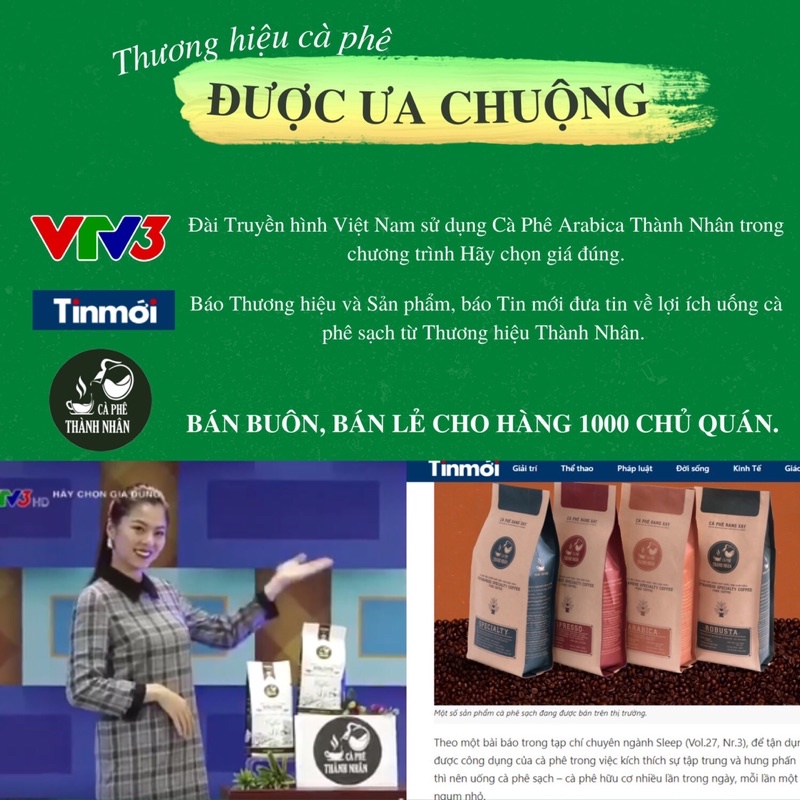 Cà Phê Arabica Rang Xay Nguyên Chất - Dạng Bột, Hạt - 100% Cà Phê Sạch Cao Cấp