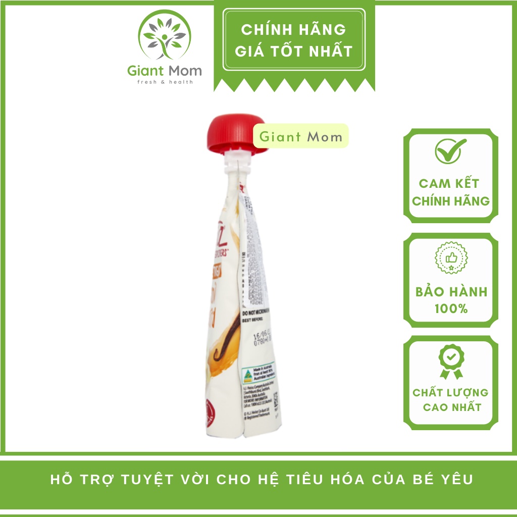 Váng sữa Heinz Custard Úc Thơm Ngon - Váng sữa, Hoa Quả Nghiền Heinz Nội Địa Úc 120gr Cho Bé - Hàng Chính Hãng