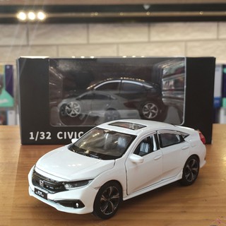 Xe mô hình ôtô Honda Civic 2019 tỉ lệ 1:32 màu trắng