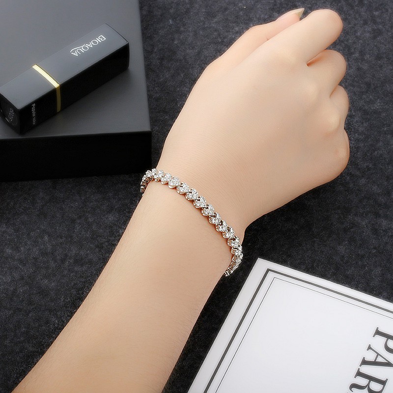 Vòng tay nữ kim cương nhân tạo - Lắc tay nữ kim cương nhân tạo sang trọng phong cách HÀN QUỐC | BigBuy360 - bigbuy360.vn