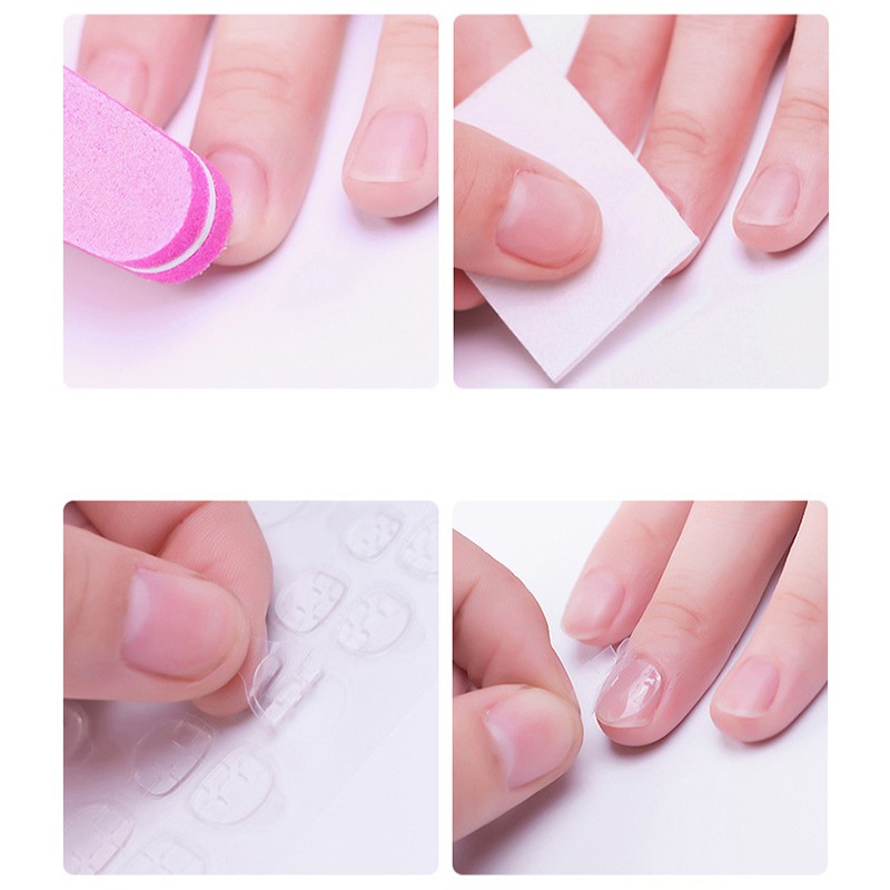 {bigapple} Set 72 Móng Tay Giả Xi Măng Màu Vàng Thạch Nâng Cao