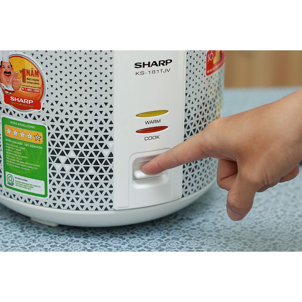 Nồi cơm điện SHARP 1.8 lít KS-181TJV