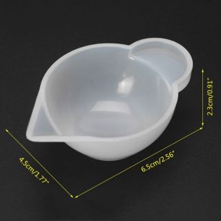 Bộ 5 cốc silicon đổ resin.