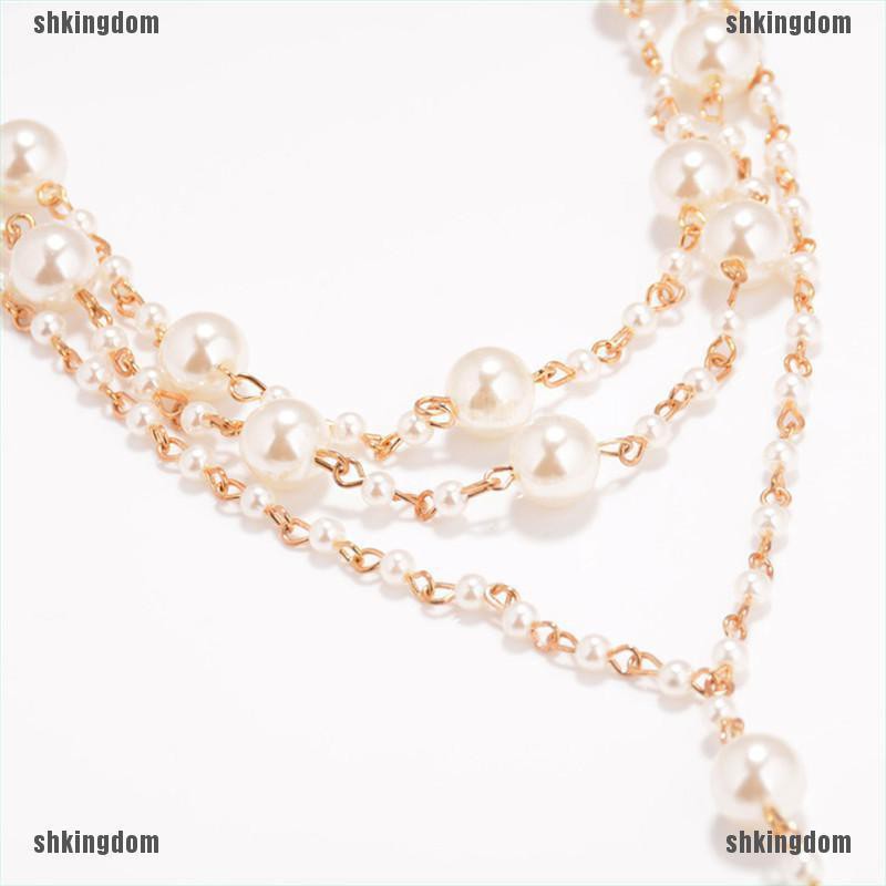 Lắc Chân Phối Nhẫn Đính Ngọc Trai Nhân Tạo Thời Trang | BigBuy360 - bigbuy360.vn