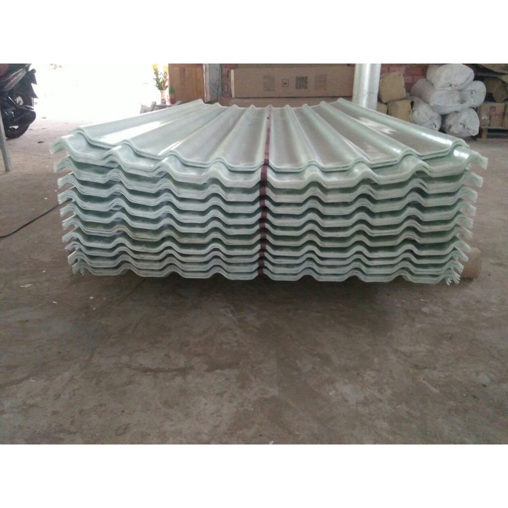 Tôn Nhựa Lấy Sáng  2 Lớp  - Đơn Giá/ 1 Mét / 1 Tấm