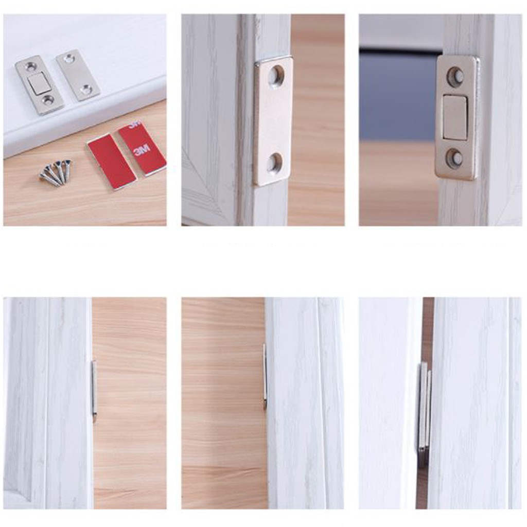 Nam Châm Gắn Cửa Lực Hút Cực Mạnh Chất Liệu Thép Không Gỉ