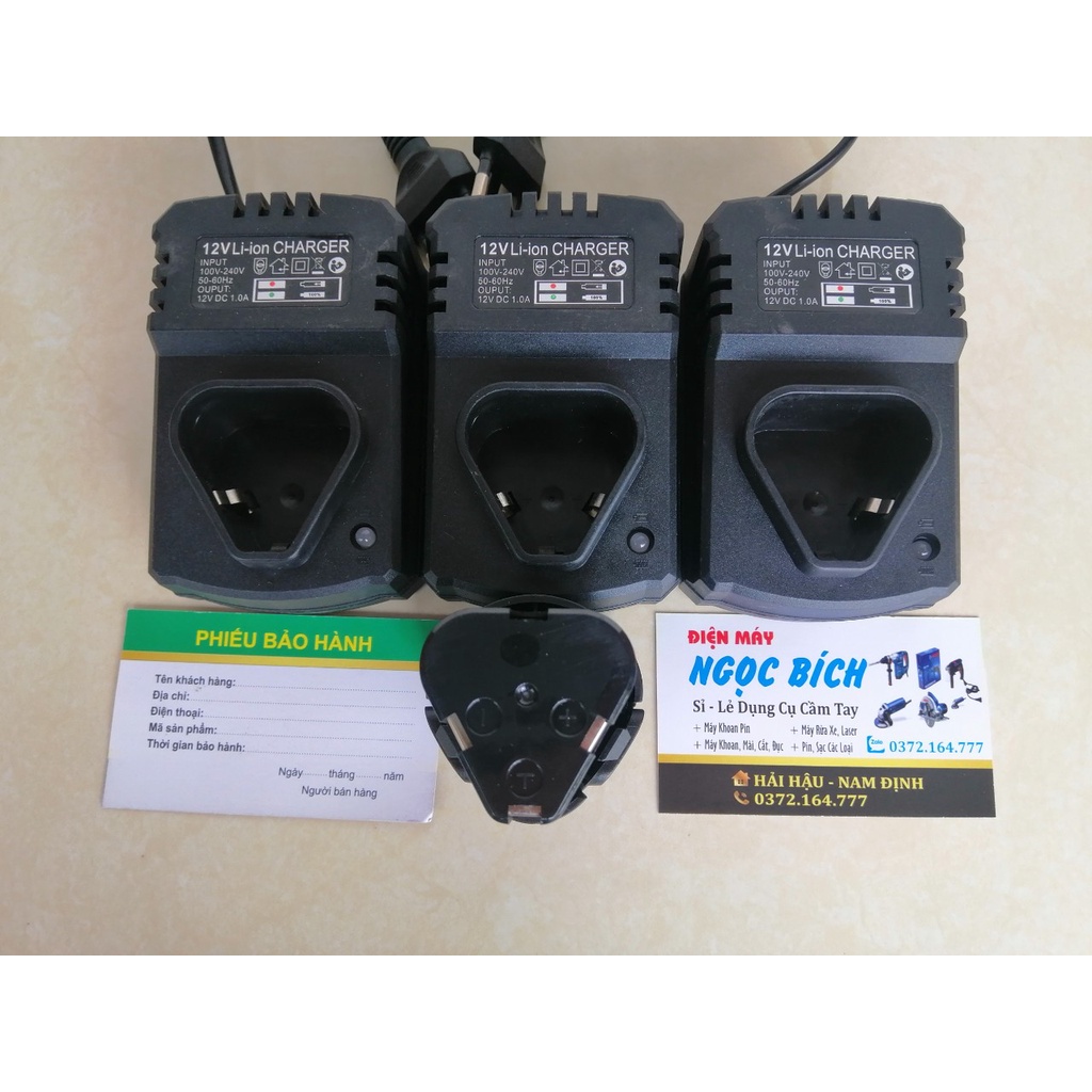 Dock Sạc Pin Li-ion 12V Cho Máy Khoan Pin 12V