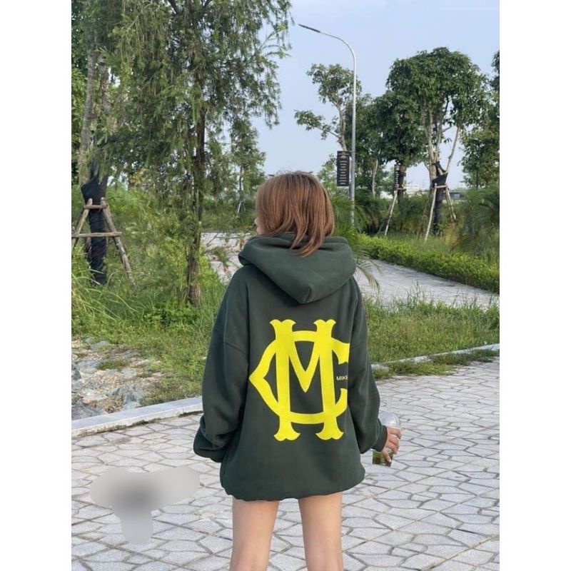 Áo Hoodie Mikenco Monogram Chính Hãng Chất Nỉ Bông Cotton Dày Đẹp, Áo Hoodie Nam Nữ Mikenko Hoạ Tiết Form Thụng Tay Bồng