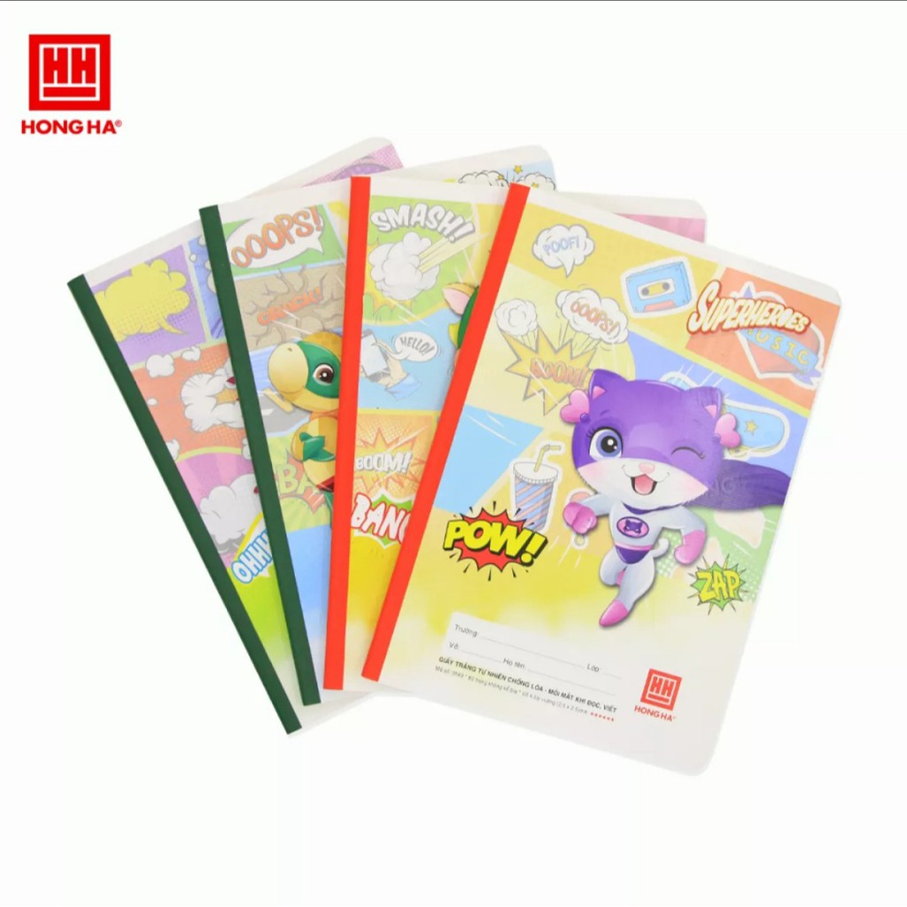 Vở ô ly Hồng Hà 80 trang cao cấp - vở 4 ly School Gabu 0549 - 1 quyển