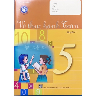 Sách - Vở thực hành Toán lớp 5 quyển 1