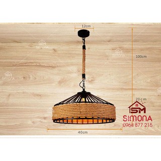 Đèn thả Thừng Nâu DT 0317