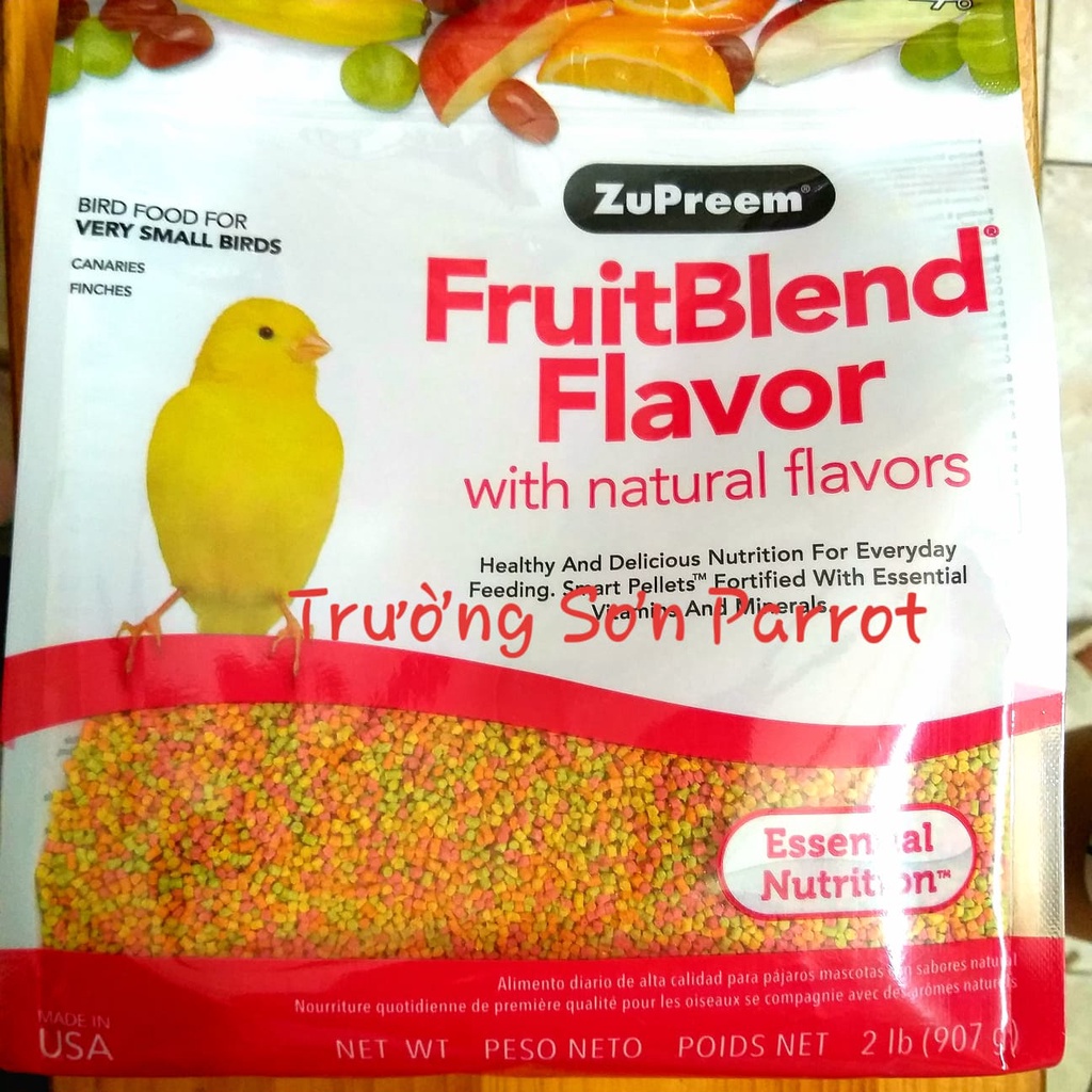 100g/200g hạt trái cây ZuPreemm cho chim yến hót, finch, bảy màu, manh manh...
