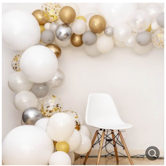 Set bóng trang trí tiêc sinh nhật, phòng cưới , thôi nôi ,tiệc trong nhà ,ngoài trời.