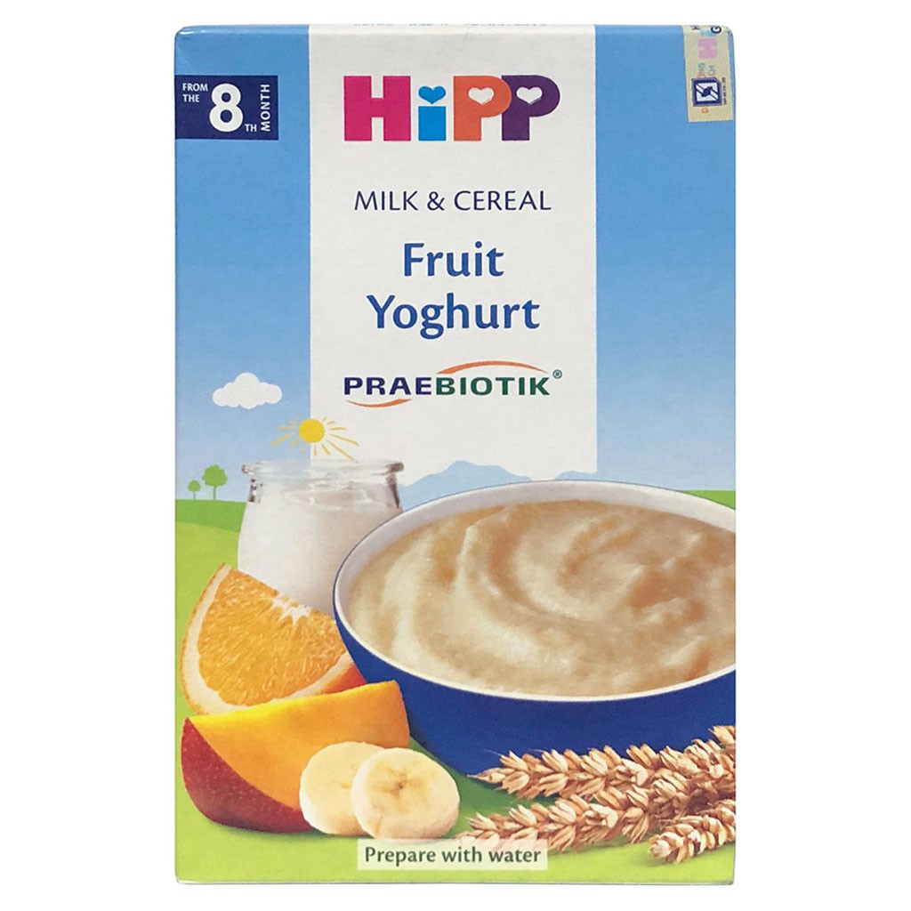 [CHÍNH HÃNG] Bột Ăn Dặm HiPP Fruit Yoghurt (Hoa Quả Nhiệt Đới, Sữa Chua) Hộp 250g