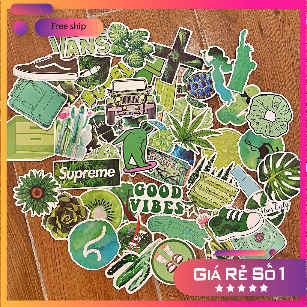 <SET 50 hình> Sticker nhám chống thấm nước ,dính siêu chắc, dán mũ bảo hiểm, sticker dán laptop (chọn theo chủ đề)