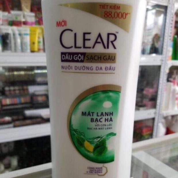 Dầu gội CLEAR mát lạnh bạc hà 900g