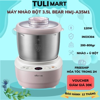 Máy Nhào, Nhồi, Trộn Bột Bear Đa Năng_ Gồm 3 kích cỡ 3L,5L, 7L, tự động ủ bột, màn hình hienr thị điện tử, BH 18 tháng