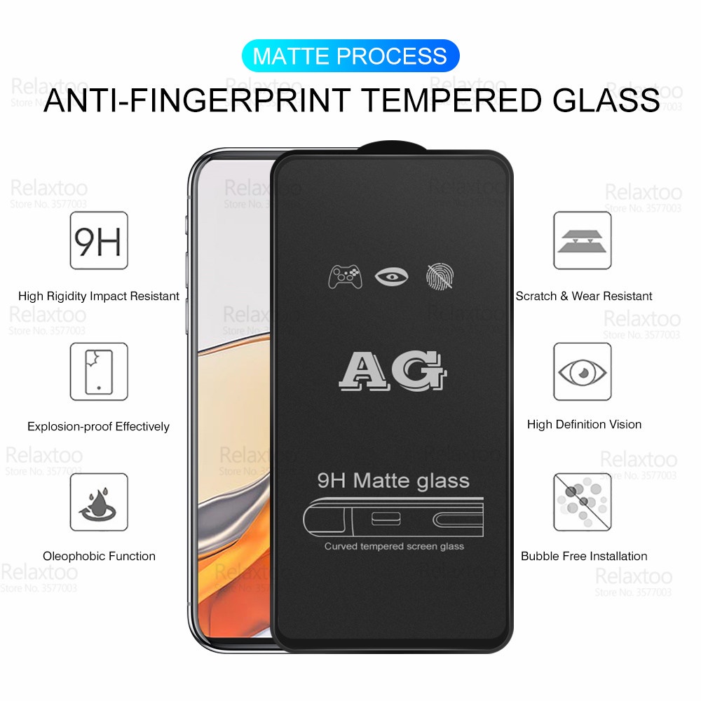 9D Frosted Tempered Glass Screen Protector for Xiaomi Mi 9 10 11 10T A2 A3 Lite 5G 9 10T Pro Poco X2 X3 M3 Matte Glass