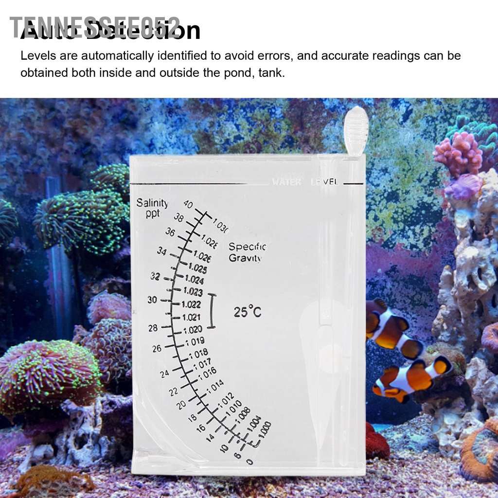 Tennessee052 Máy đo độ mặn bể cá chính xác cho Trọng lượng riêng và của nước biển