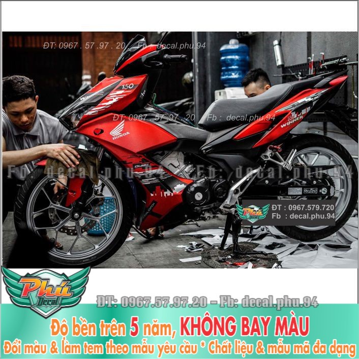Tem rời Winner X Đỏ Mẫu City 2021 (B)