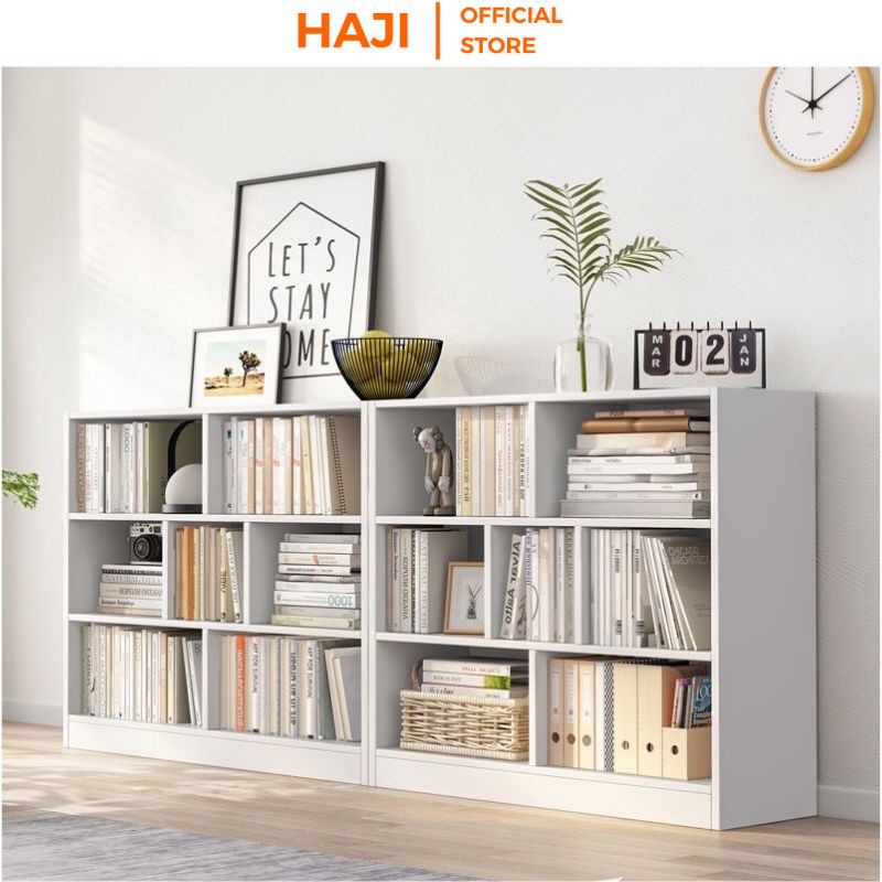 Kệ sách để sàn 3 tầng chống đổ giúp lưu trữ tối đa vật dụng thương hiệu HAJI A217