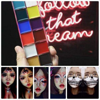 Bảng Face & body panting - Vật phẩm màu hóa trang cosplay màu vẽ mặt màu vẽ cơ thể body hóa trang Corn.cosplay.shop