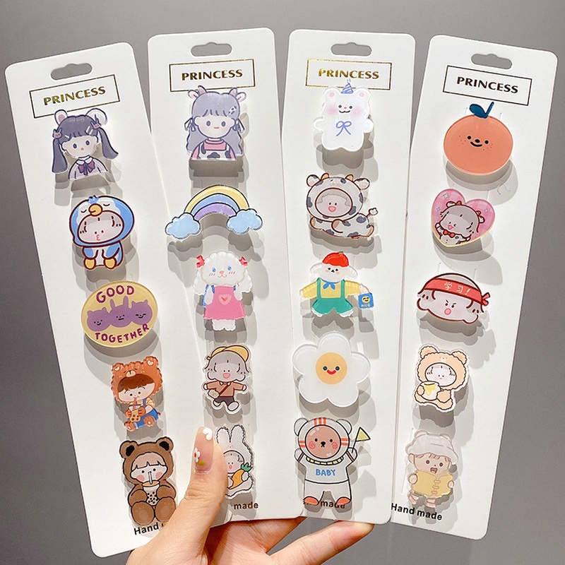 Huy Hiệu Cài Áo Nhựa Acrylic - Pin Cài BALO Hộp Bút, Sticker Trang Trí, Phụ Kiện Khuy Dễ Thương AMKO