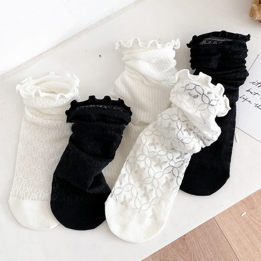 Set 2 Đôi Vớ Phối Ren Dễ Thương Dành Cho Nữ