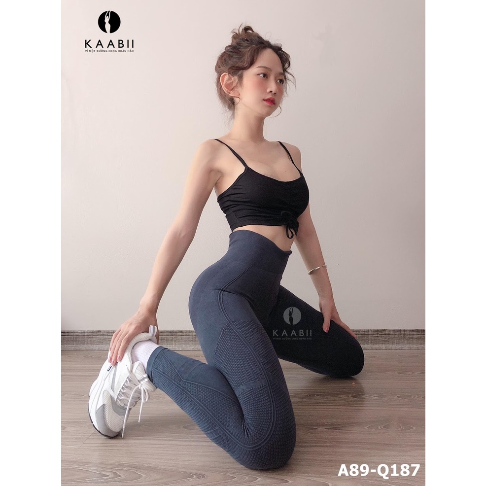 Quần dài cạp cao gen bụng nâng mông cạp 12cm định hình vòng eo tôn dáng Best Waist Kaabii Q189