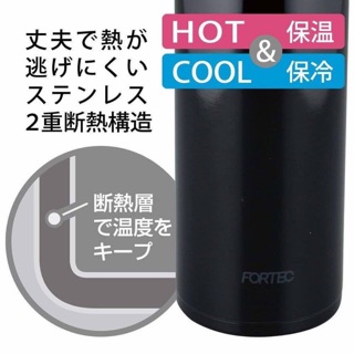 Bình giữ nhiệt fortec 600ml 2 chiều nóng, lạnh
