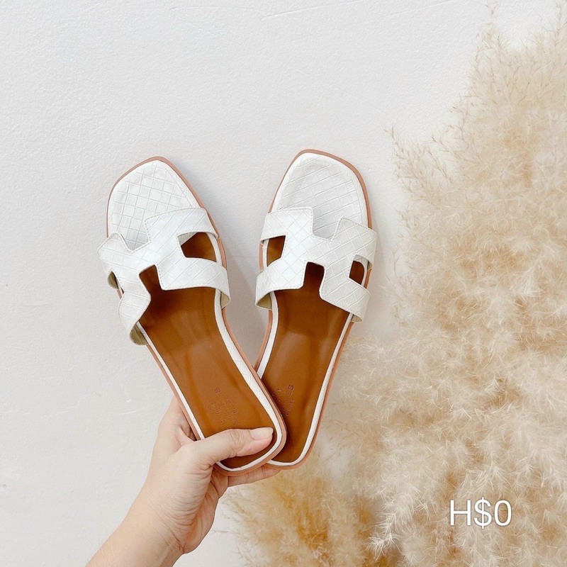 DÉP HM QUAI NGANG SỌC VÂN