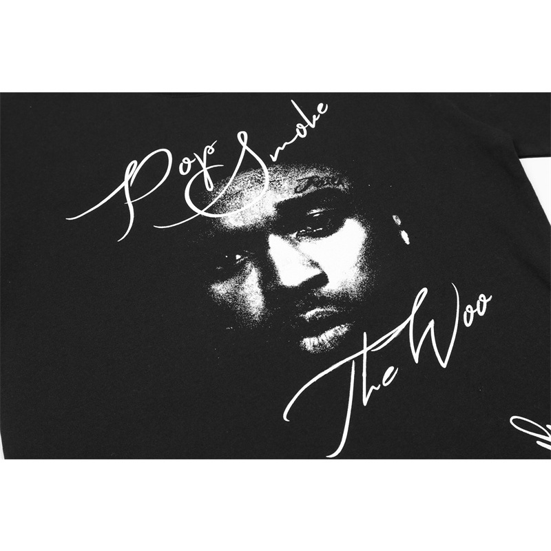 Áo Thun Cotton Tay Ngắn In Chân Dung VL &amp; E Thời Trang Đường Phố Unisex