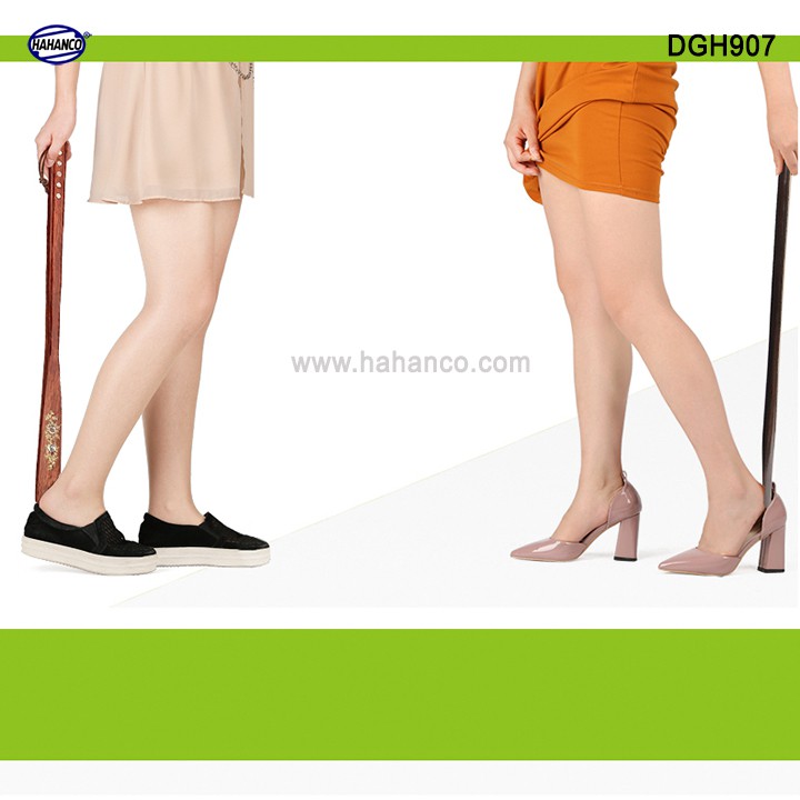 Đón gót giày cho mọi tư thế gỗ tự nhiên nguyên khối 55cm - Cho giày Nam &amp; Nữ - DGH907 - HAHANCO