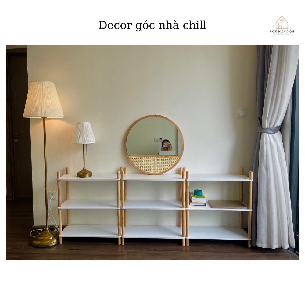 Giá Gỗ Để Đồ Đa Năng 3 Tầng Decor Phòng Ngủ Đa Năng Trang Trí Bếp Roomdecor