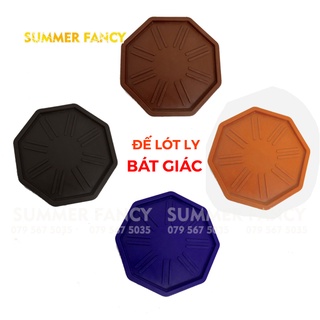 Lót ly nhựa dẻo hoa mai, hướng dương, lục giác trái tim, tròn miếng su kê cốc cà phê sinh tố, trà sữa - Plastic Coastal