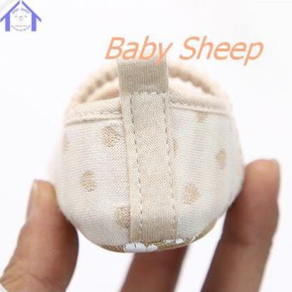 Giày tập đi  cho bé 0-18 tháng tuổi chống trơn trượt ORGANIC cotton hữu cơ tự nhiên đế mềm