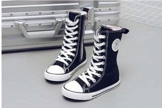 Boot vải cao cổ cho bé gái