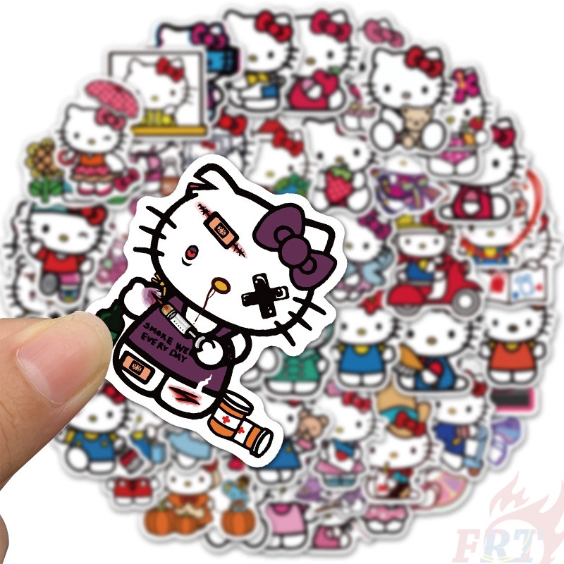 ❉ Hello Kitty Series 04 - Sanrio Stickers ❉ 50Pcs/Set Cartoon Anime DIY Fashion Decals Doodle Stickers